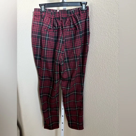NWT - Hot Topic Merlot Plaid Straight Leg Pants - Size M - Picture 4 of 5